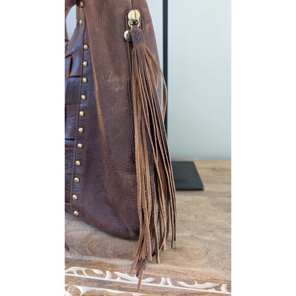 Hobo Brand Leather Handbag with gold studs - Picture 16 of 16